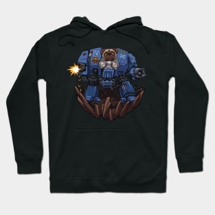 Pugtron: The Fierce War Robot Pug Hoodie